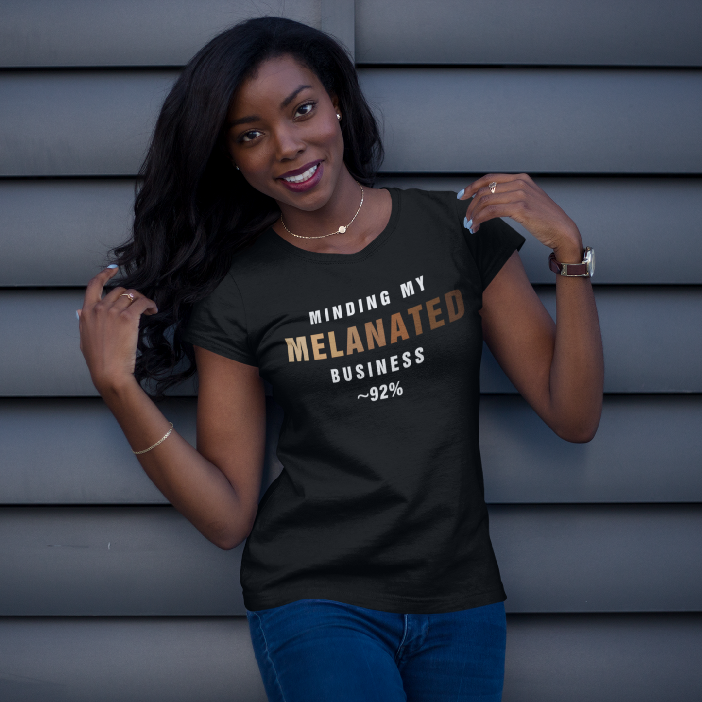 Minding My Melanated Business Tee